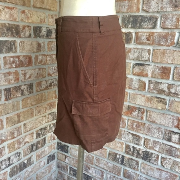 Jones New York Signature Combat Brown Skirt 6 - Picture 2 of 5